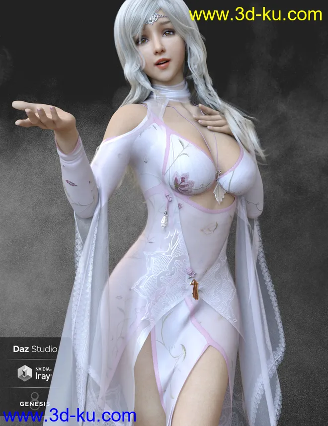 Lancy Character with dForce Hair and Expressions for Genesis 8 Female模型的图片3