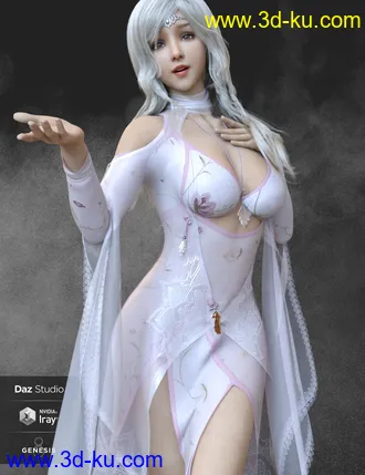 3D打印模型Lancy Character with dForce Hair and Expressions for Genesis 8 Female的图片