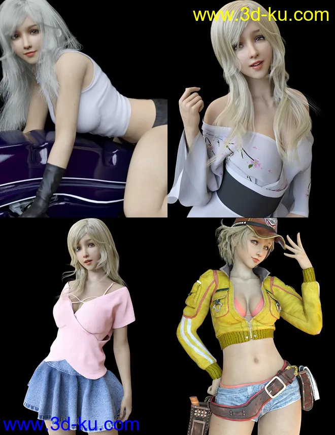 Lancy Character with dForce Hair and Expressions for Genesis 8 Female模型的图片11