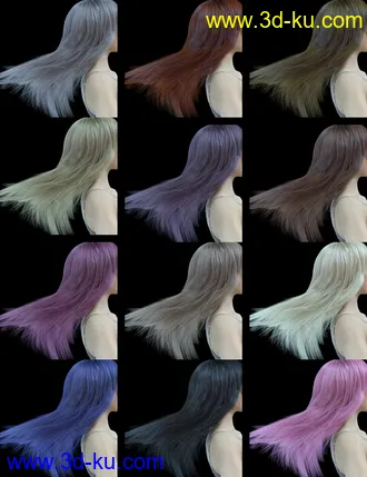 3D打印模型Lancy Character with dForce Hair and Expressions for Genesis 8 Female的图片
