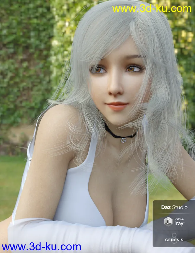 Lancy Character with dForce Hair and Expressions for Genesis 8 Female模型的图片15