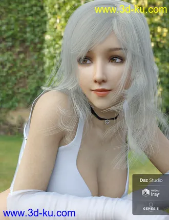 3D打印模型Lancy Character with dForce Hair and Expressions for Genesis 8 Female的图片