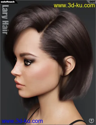 3D打印模型Lary Hair for Genesis 3 and 8 Female(s)的图片