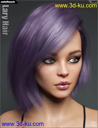 3D打印模型Lary Hair for Genesis 3 and 8 Female(s)的图片
