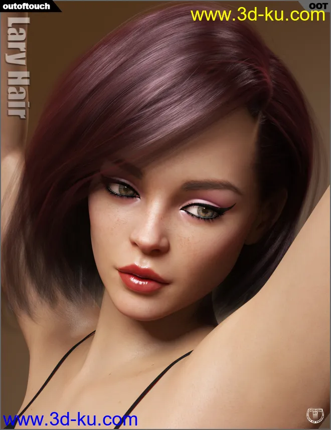 Lary Hair for Genesis 3 and 8 Female(s)模型的图片10