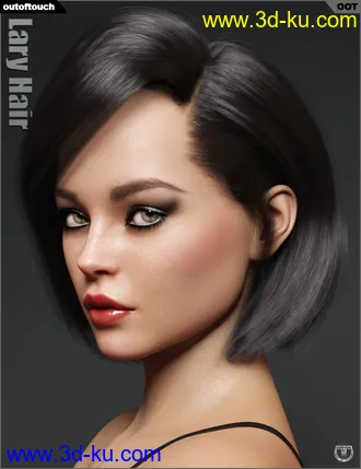 3D打印模型Lary Hair for Genesis 3 and 8 Female(s)的图片