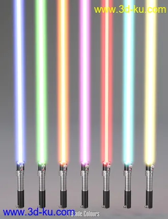 Laser Swords and Poses 2 for Genesis 3 and 8模型的图片17