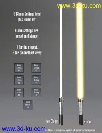 Laser Swords and Poses 2 for Genesis 3 and 8模型的图片18