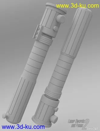 3D打印模型Laser Swords and Poses 2 for Genesis 3 and 8的图片