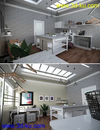 3D打印模型Laundry Room的图片