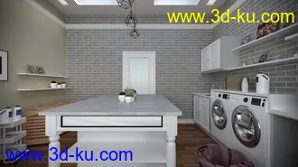 3D打印模型Laundry Room的图片