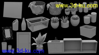 3D打印模型Laundry Room的图片