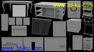 3D打印模型Laundry Room的图片