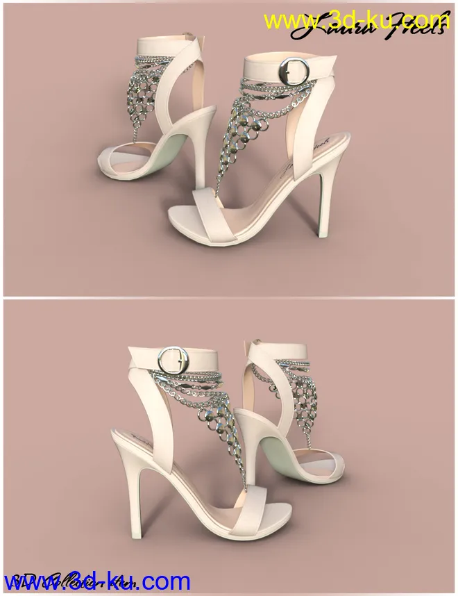 Laura Jewel Heels for Genesis 8 Female(s)模型的图片6