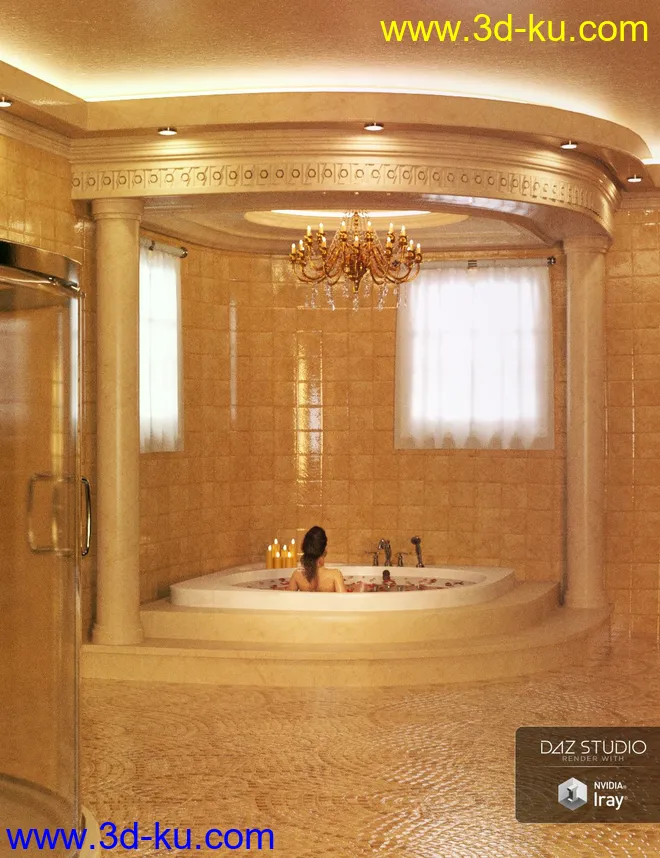 Lavish Bathroom模型的图片1