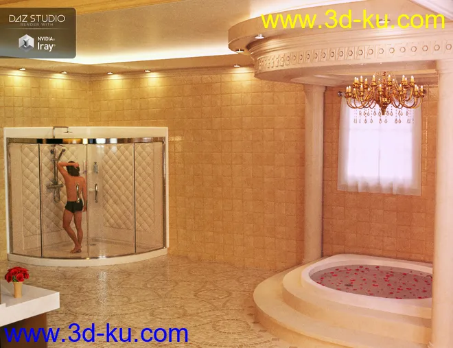 Lavish Bathroom模型的图片2