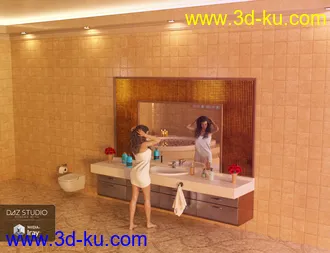 3D打印模型Lavish Bathroom的图片