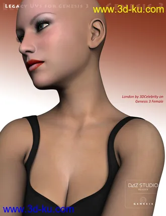 3D打印模型Legacy UVs for Genesis 3 - Special Edition - Victoria 3的图片