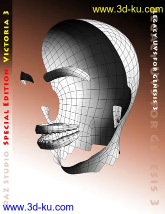 3D打印模型Legacy UVs for Genesis 3 - Special Edition - Victoria 3的图片