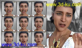 3D打印模型Like a Princess - Expressions for Genesis 8 Female and Kala 8的图片