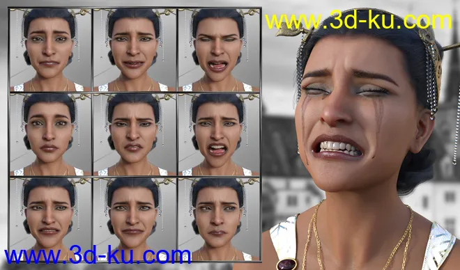 Like a Princess - Expressions for Genesis 8 Female and Kala 8模型的图片3