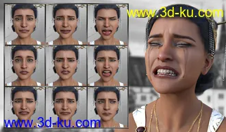 3D打印模型Like a Princess - Expressions for Genesis 8 Female and Kala 8的图片