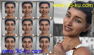 3D打印模型Like a Princess - Expressions for Genesis 8 Female and Kala 8的图片