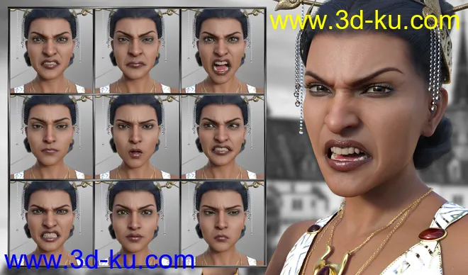 Like a Princess - Expressions for Genesis 8 Female and Kala 8模型的图片5