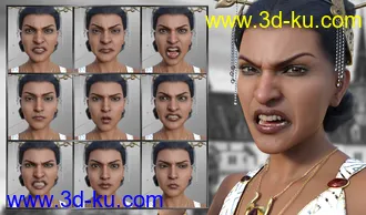 3D打印模型Like a Princess - Expressions for Genesis 8 Female and Kala 8的图片