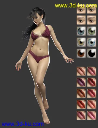 3D打印模型Lilianna HD for Genesis 8 Female的图片