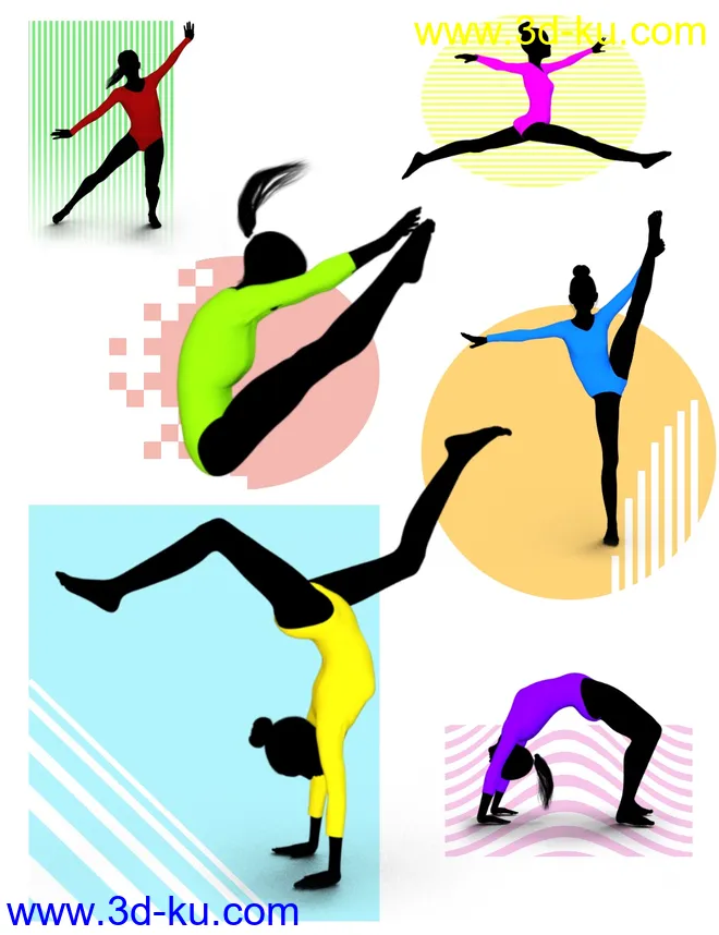 Limber - Gymnastic Poses for Genesis 8 Female模型的图片2