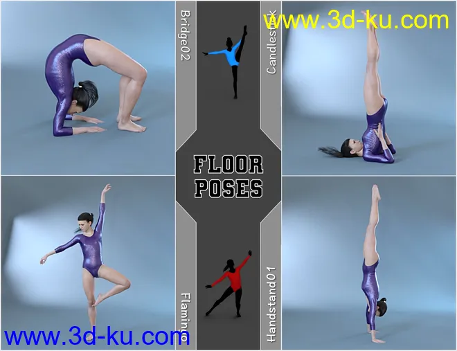 Limber - Gymnastic Poses for Genesis 8 Female模型的图片4