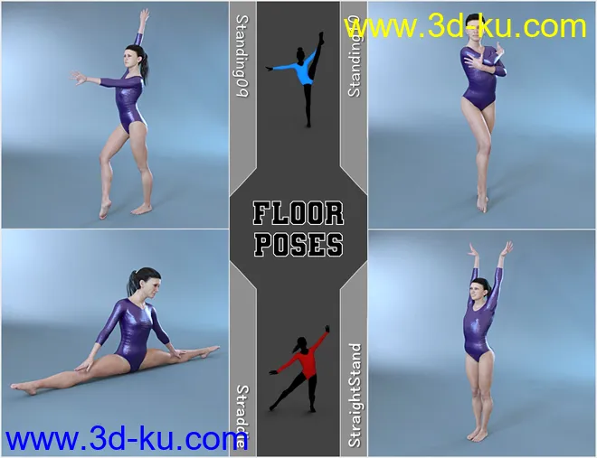 Limber - Gymnastic Poses for Genesis 8 Female模型的图片10