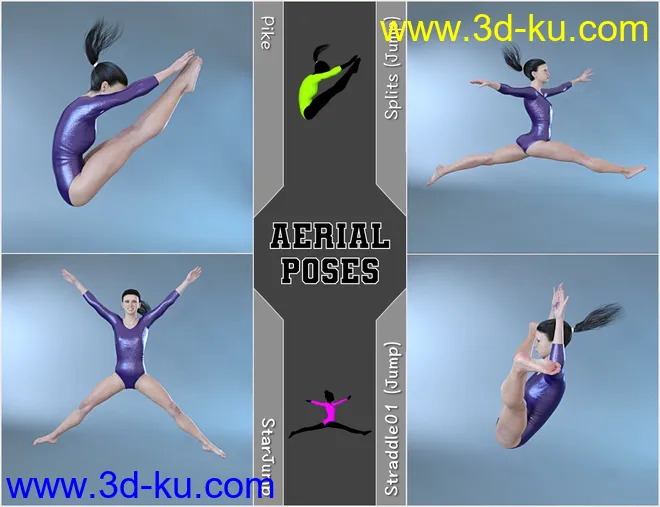 Limber - Gymnastic Poses for Genesis 8 Female模型的图片11