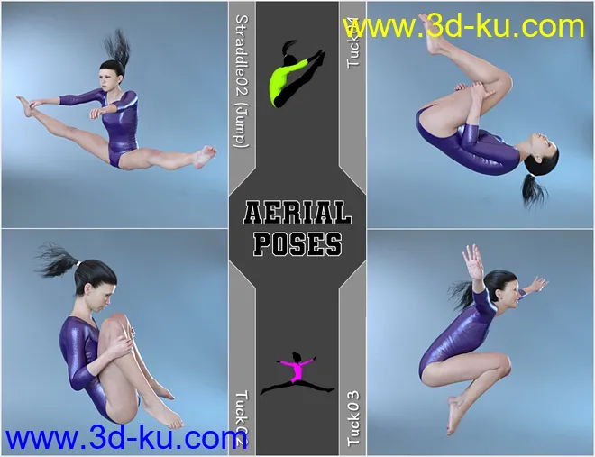 Limber - Gymnastic Poses for Genesis 8 Female模型的图片12