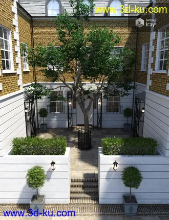 3D打印模型London Courtyard的图片