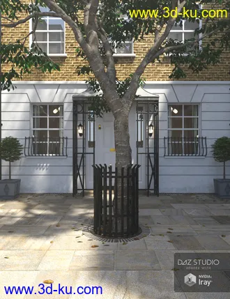 3D打印模型London Courtyard的图片
