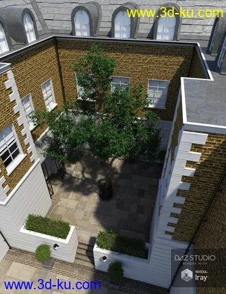 3D打印模型London Courtyard的图片