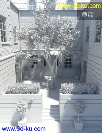 3D打印模型London Courtyard的图片