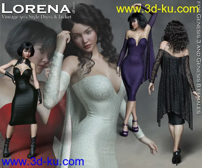 Lorena dForce Dress and Jacket模型的图片1