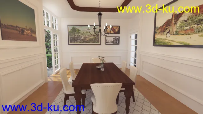 Louisiana Dining Room模型的图片3