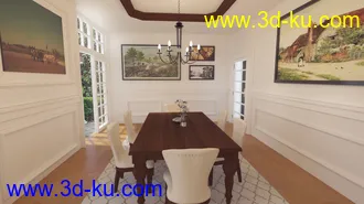 3D打印模型Louisiana Dining Room的图片