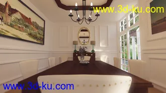 3D打印模型Louisiana Dining Room的图片