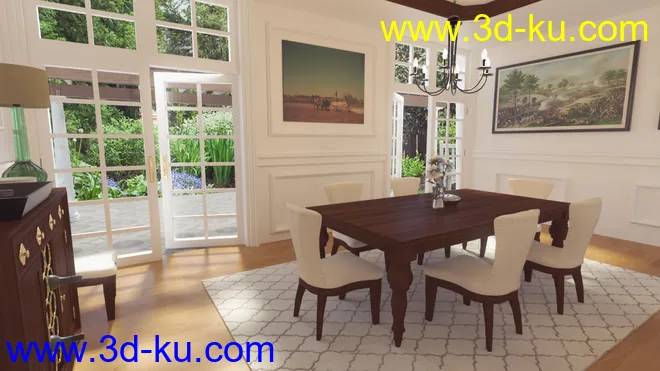 Louisiana Dining Room模型的图片5