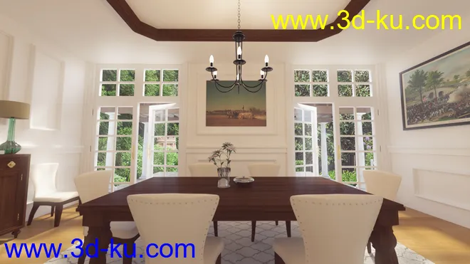 Louisiana Dining Room模型的图片6