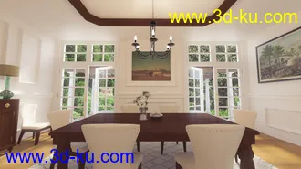3D打印模型Louisiana Dining Room的图片
