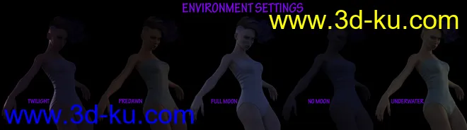 Luminosity Black - Iray Mesh Lighting System for Low Light Settings模型的图片2