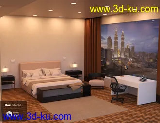 3D打印模型Luxury Hotel Room的图片
