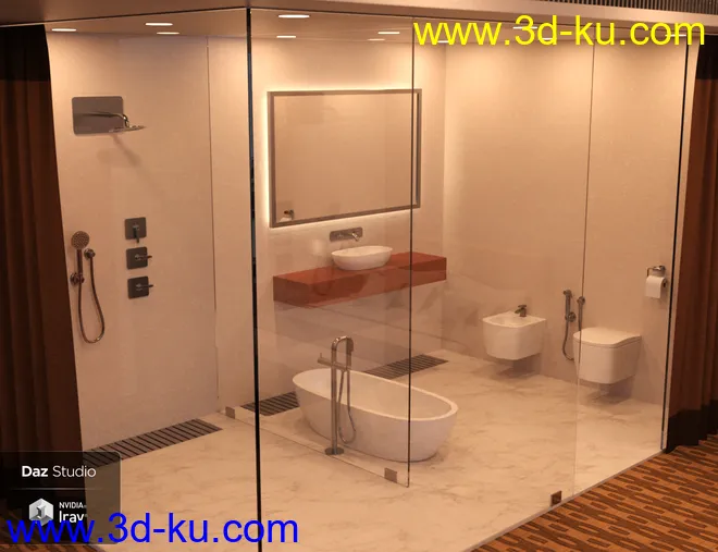 Luxury Hotel Room模型的图片5