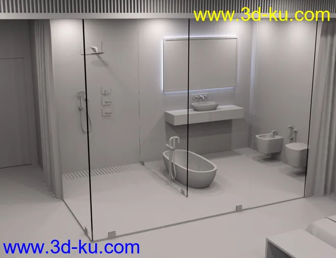 Luxury Hotel Room模型的图片8